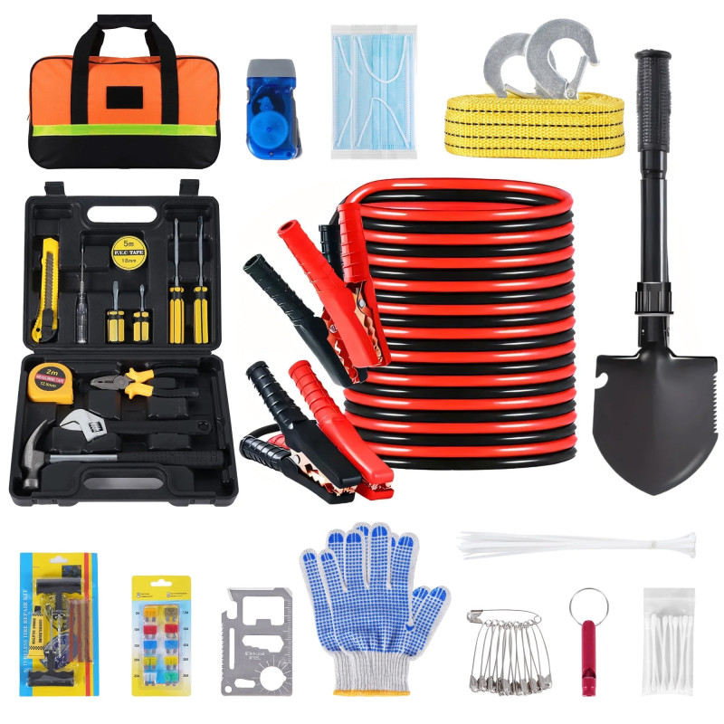 O Walmart está vendendo um kit de emergência de carros de US $ 90 ‘fantástico’ por apenas US $ 44, e os compradores dizem que ‘tem todos os itens essenciais’